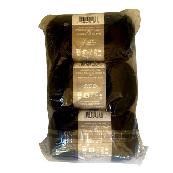 6 Skeins Loops & Threads Wool To Wash Yarn - Medium Weight Black New NIP - Picture 12 of 13